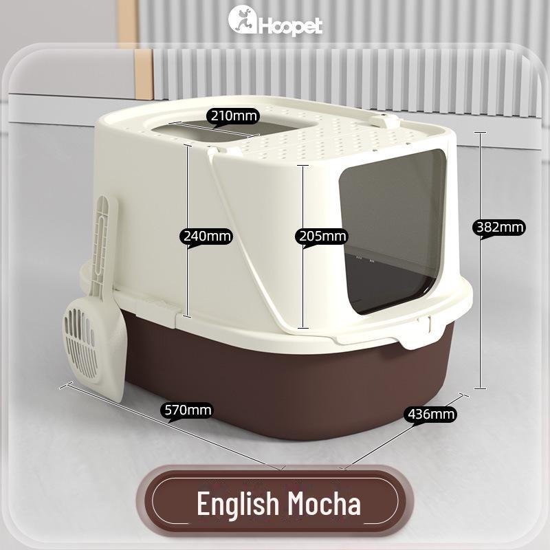 

Полностью закрытый большой кошачий туалет с защитой от брызг Simple Ark Litter Box