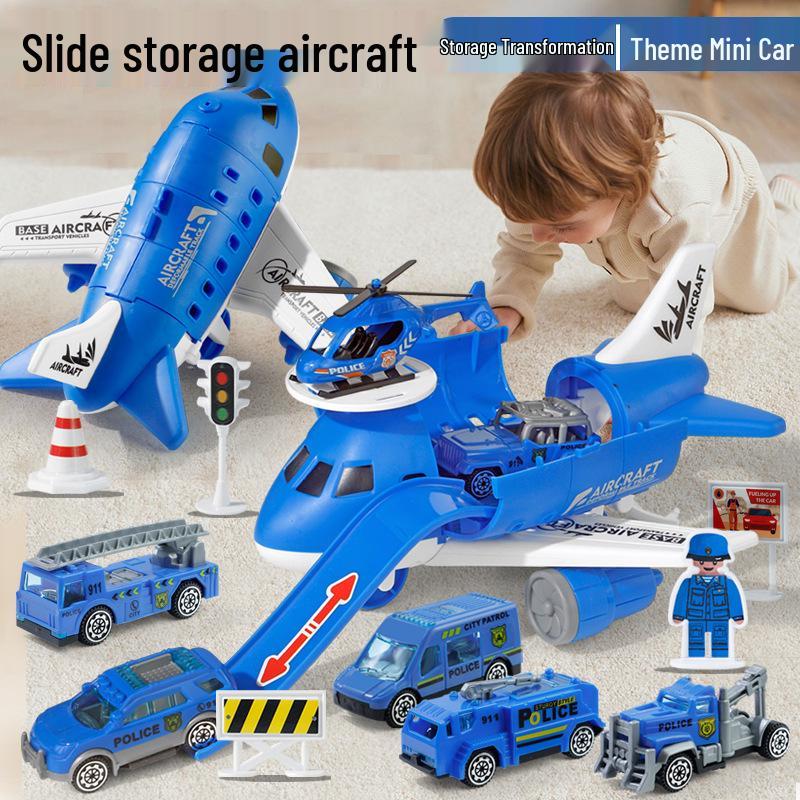 Large Deformable Multifunctional Airplane Model Toy Set for Kids