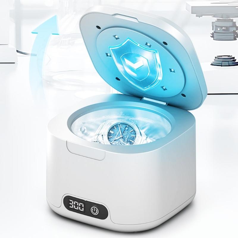 Lightweight Jewelry Cleaner Portable Eyeglasses Cleaning Machine Cleaning Machine For Home Retainer Travel Accessories