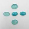 Natural Aqua Chalcedony Oval Cabochon Loose Gemstone Lot 5 Pcs 14*21-17*21 MM 82 CT For Jewelry Making