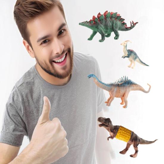 Dinosaur Corn Cob Holders Stainless Steel Corn Forks Reusable Kitchen Gadgets BBQ Picnic Accessories