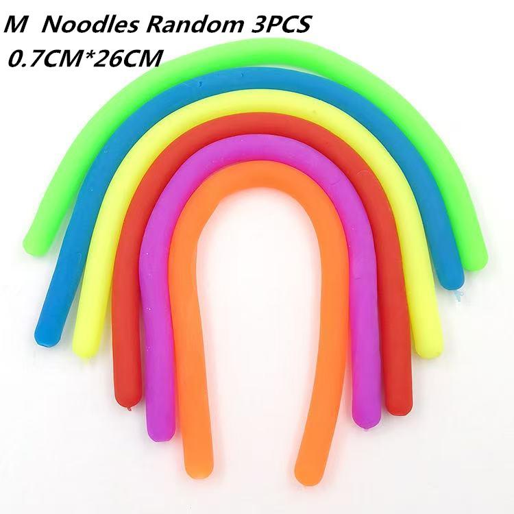 1-6 STÜCKE Lustige Einhorn Pull Wurm Nudel Zappeln Spielzeug Stretch String TPR Seil Anti Stress Spielzeug String Stress Relief Autismus Vent Spielzeug