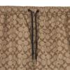 Coach SS23 Men's All-Over Logo Print Drawstring Swim Trunks Khaki CG112-OFZ-