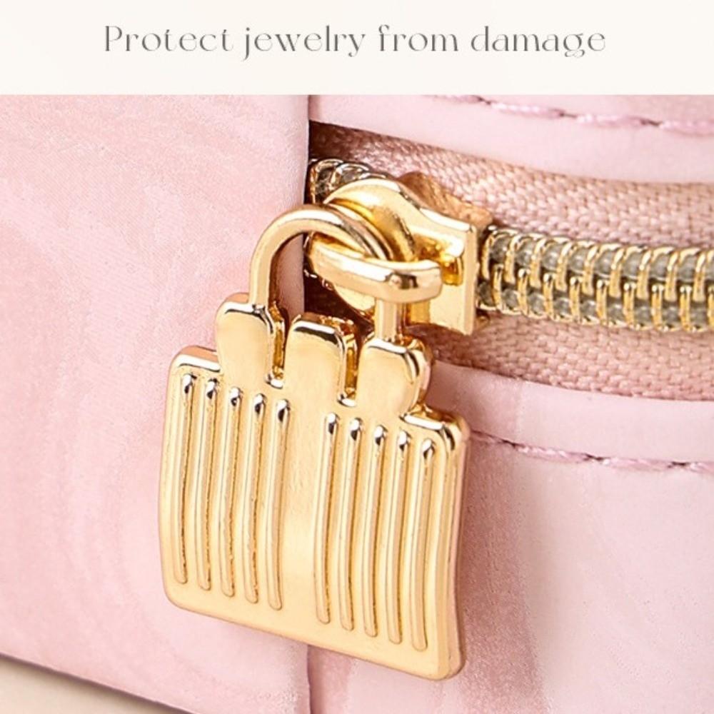 Portable Jewelry Storage Box Mini Jewelry Display Case Earrings Necklace Ring Jewelry Box  Home