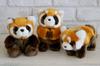 Cute Sales Sitting Red Panda Plush Toy, Size S, Z0291