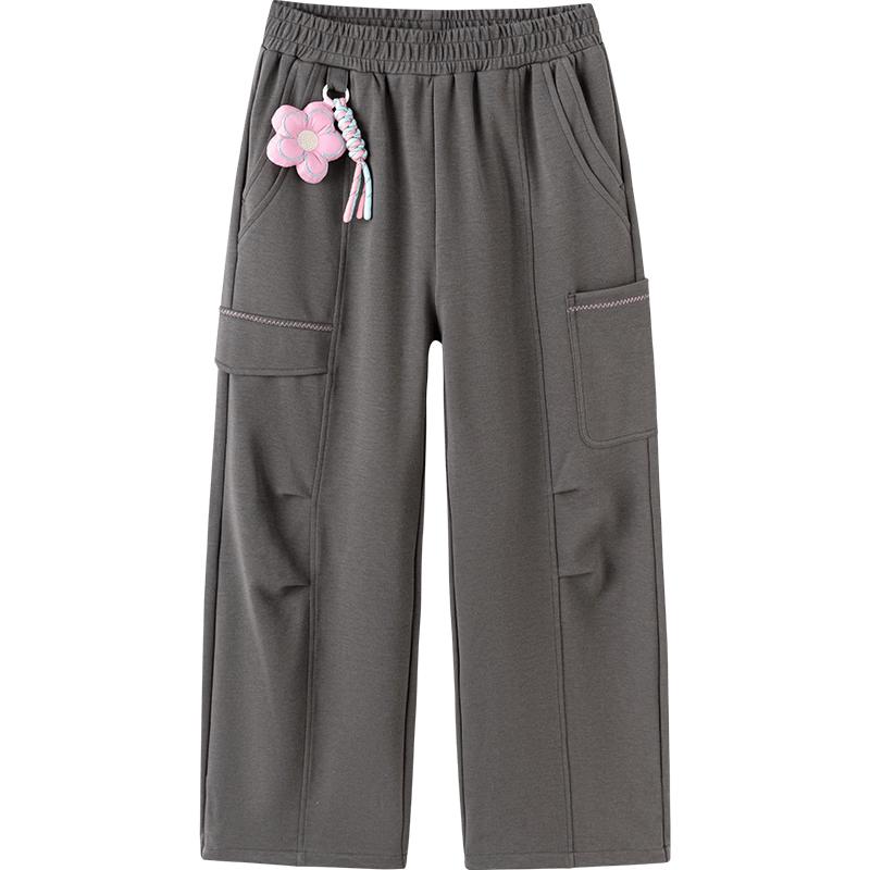 Balabala Girls' Straight-Leg Casual Trousers