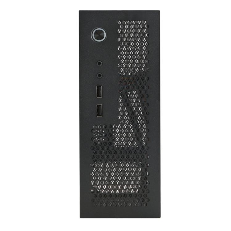Industriesteuerung A09 Mini-ITX HTPC Gehäuse Einfach zu bedienendes PC-Gehäuse ITX Computergehäuse USB3.0/2.0 für Büro Zuhause Zubehör