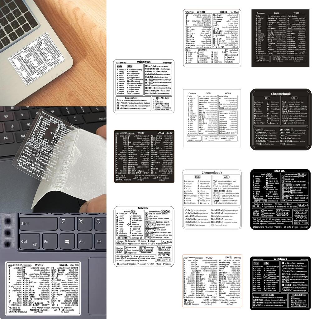 Computer Sticker For Keyboard Shortcut Key Tips Pad Laptop Desktop Student Keyboard Decoration Stickers Toy