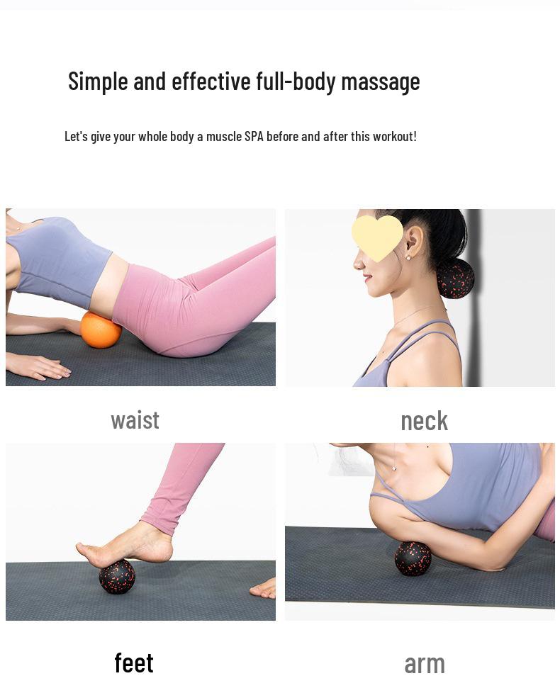 12CMEPP High Hardness Yoga Massage Ball for Fascia and Pelvic Floor Muscle Relaxation