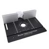 Router Table Insert Plate with Miter Guide Aluminum Alloy Woodworking Bench Flip Board for Slotting Trimming Black MM