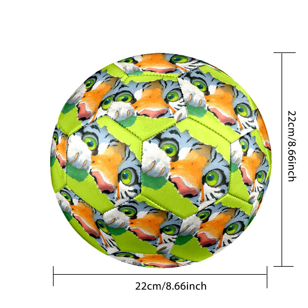 1pc Tiger Through Size 5 Soccer Ball Professional Match Training Football Indoor &Outdoor Sports Ball Lightweight Durable C65181