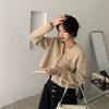 Women's Short Sweater Jacket New Spring and Autumn Knitted Cardigan