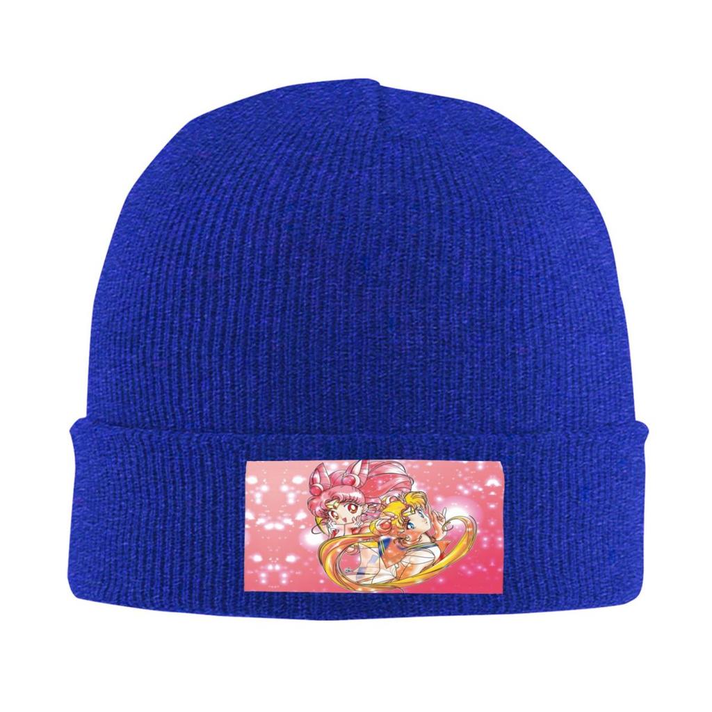 Sailors Moon Usagi Tsukino Skullies Beanies Caps Unisex Winter Warm Knitted Hat Adult Anime Unisexga Bonnet Hats Outdoor Ski Cap