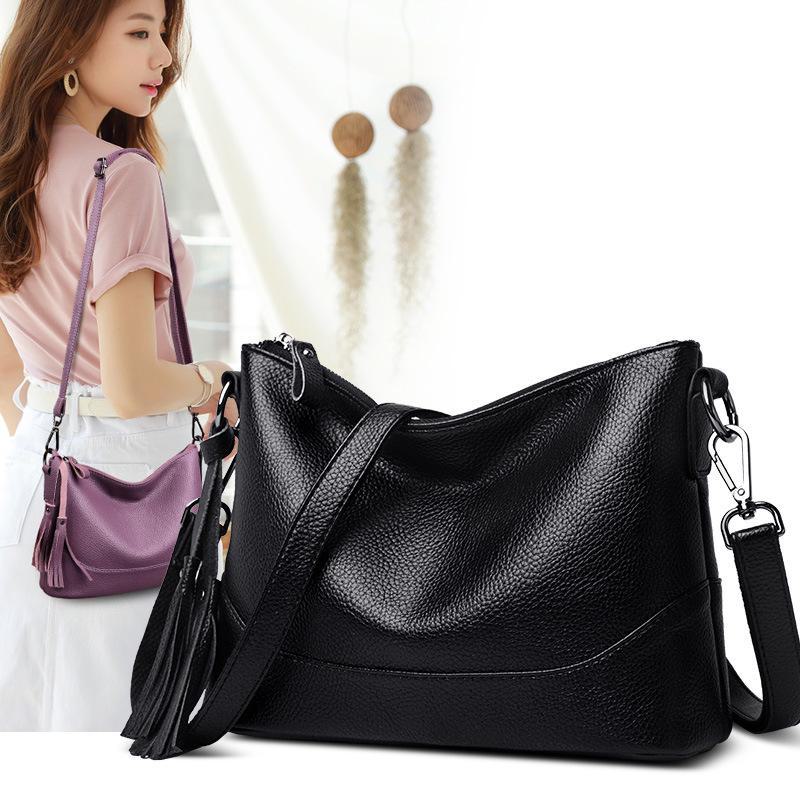 Women's 2022 Fashion Crossbody Bag - Korean Style Soft Leather Shoulder Bag for Middle-aged and Elderly Women