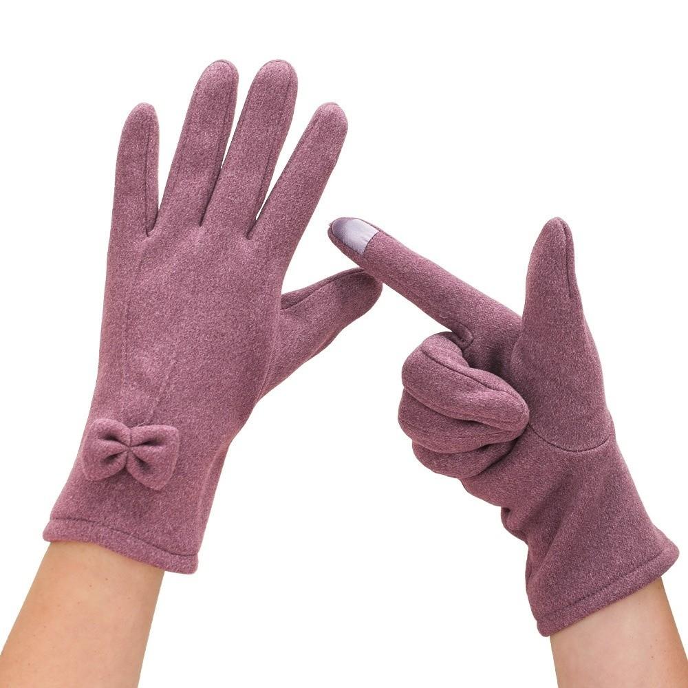 Touchscreen Winterhandschuhe Plüsch Skihandschuhe Neue Winddichte Kälteschutzhandschuhe Mädchen