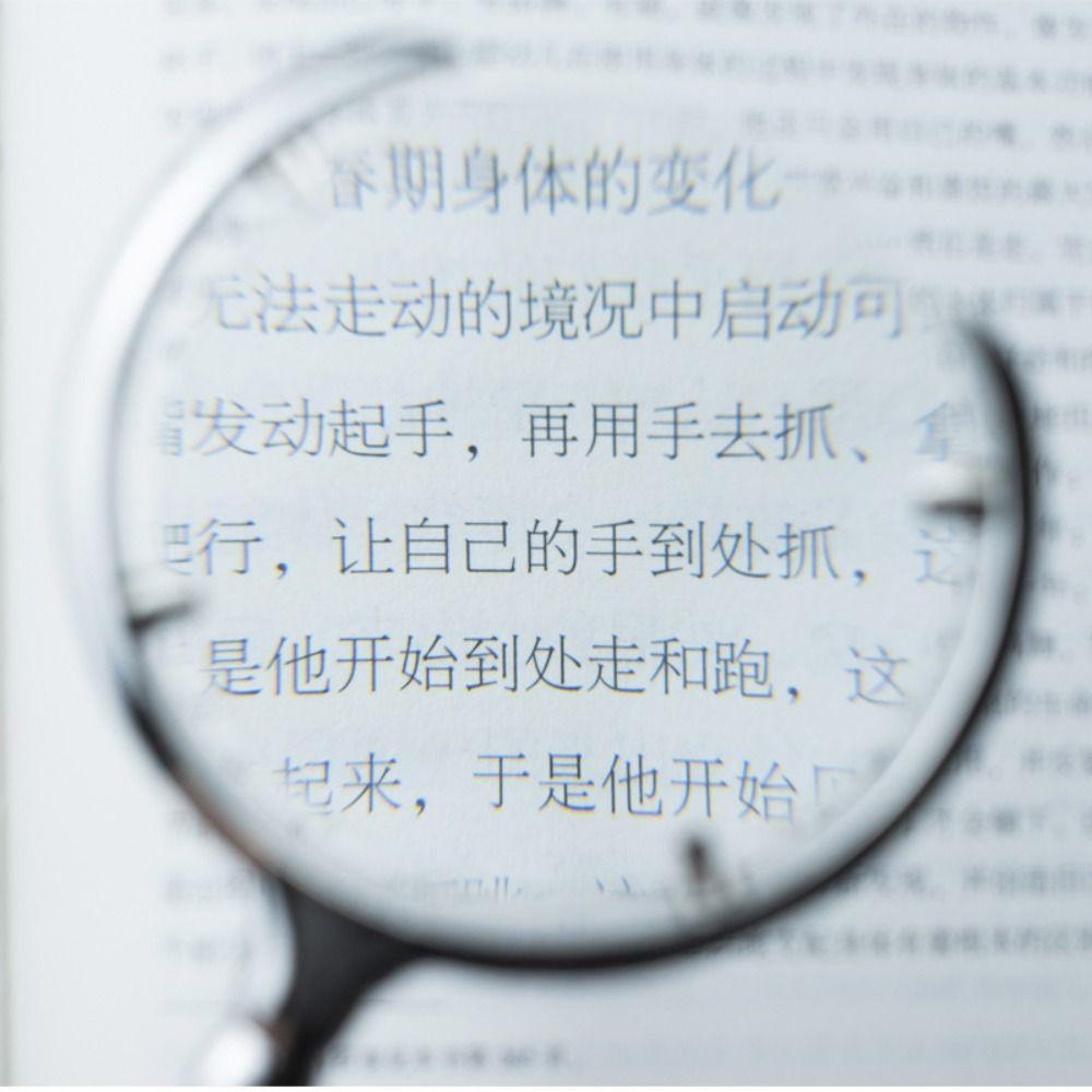 8X Magnifying Glass Metal Handle Classic Magnifier Optical Elements Handheld Magnifier  Gifts