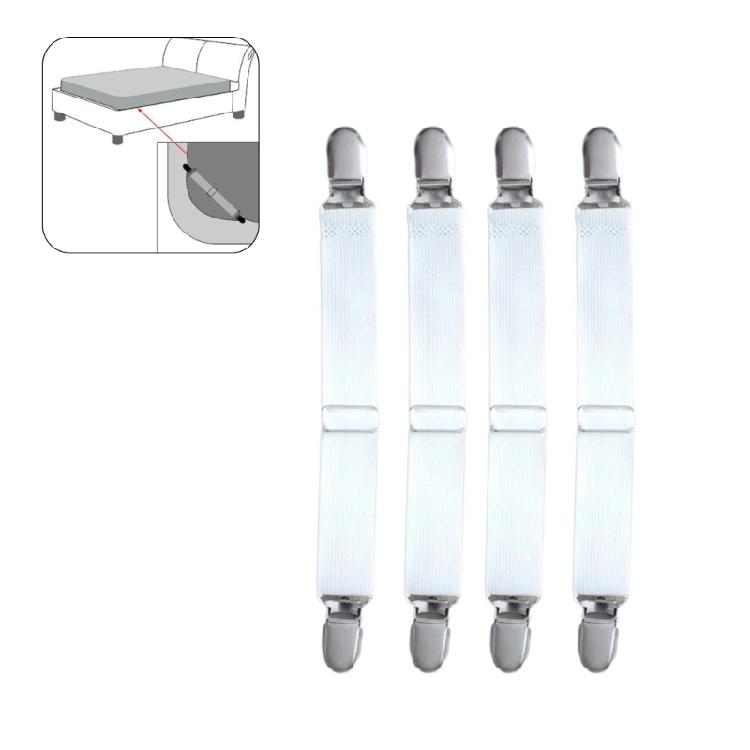 6pcs Bed Sheet Fasteners Mattress Clip Beddings Supply for Mattress Cover Decors
