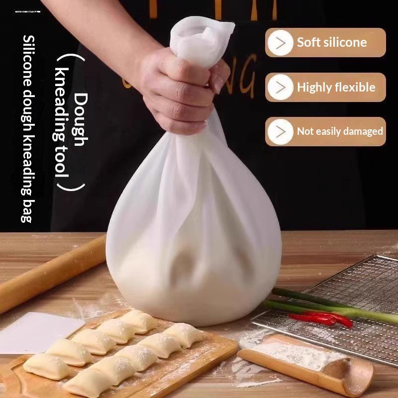 Food Grade Silicone Dough Kneading Bag Silicone Kneading Dough Bag Flour Mixer Bag Versatile Dough Mixer For Bread Pastry Pizza