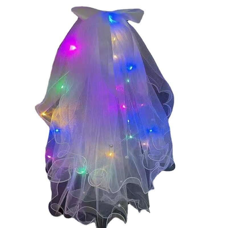 Luminous Pearl Tassel Veil - Photo Prop & Toy