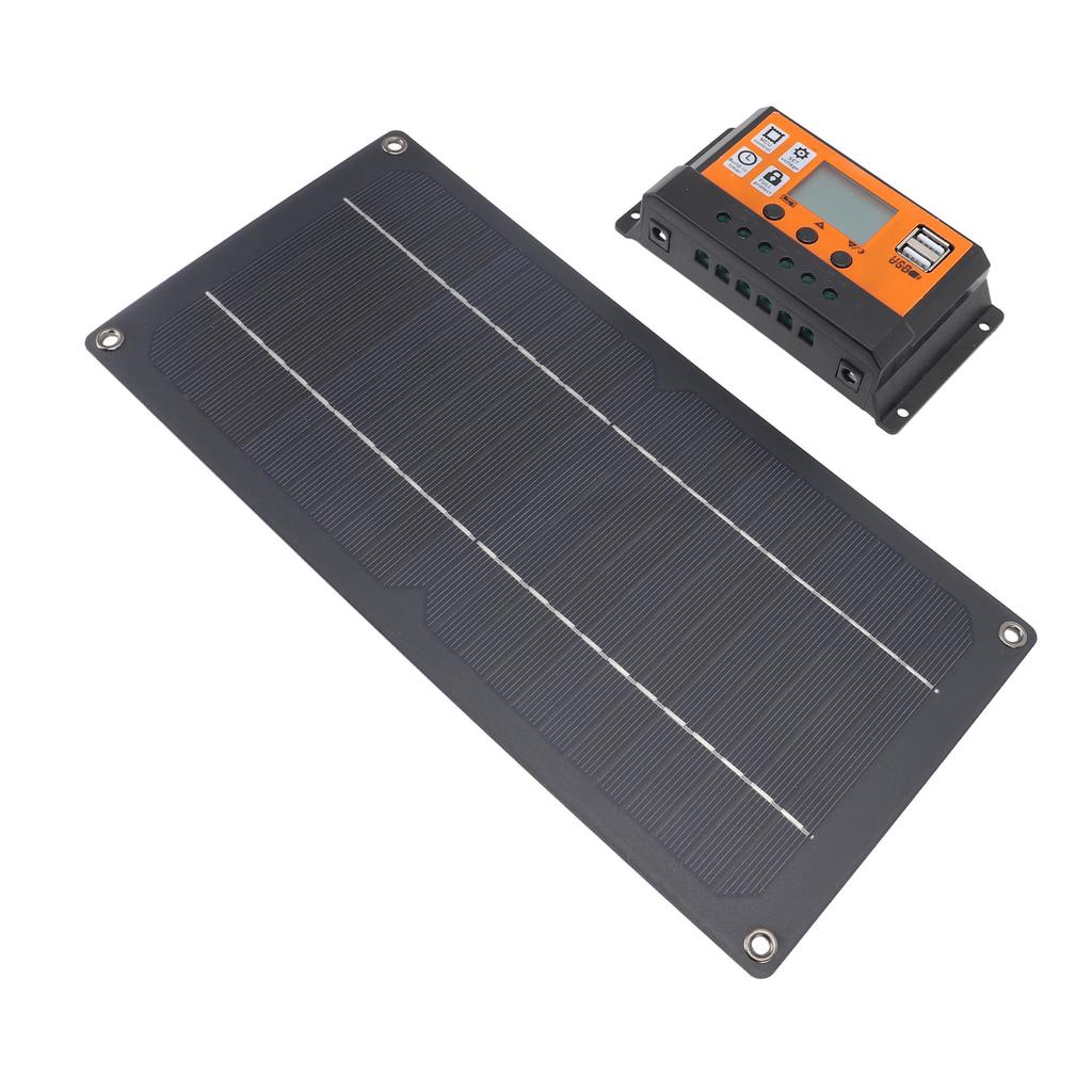60W Solar Panel Controller Kit Monocrystalline Silicon Solar Panel Charger 12V 24V 100A Controller