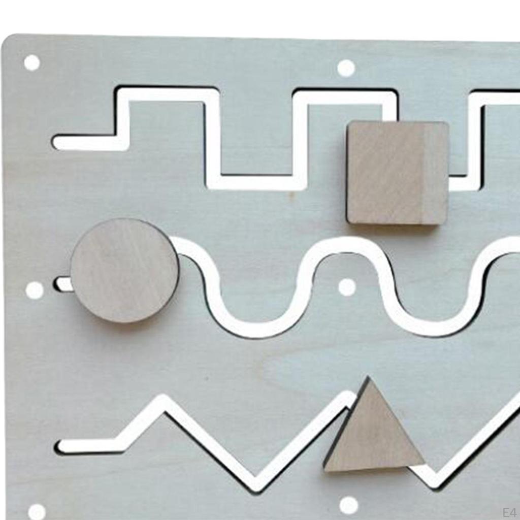 Activity Board for Preschool Learning, Wooden Skill Development Toys Kids Aged 2-3