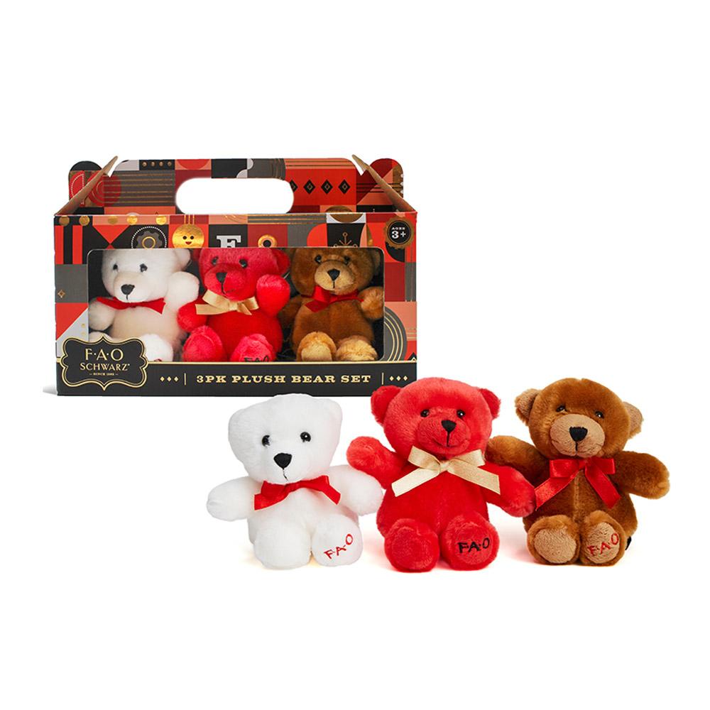 [toytron] FAO Schwarz Signature Bear 3-Color Mini Gift Box