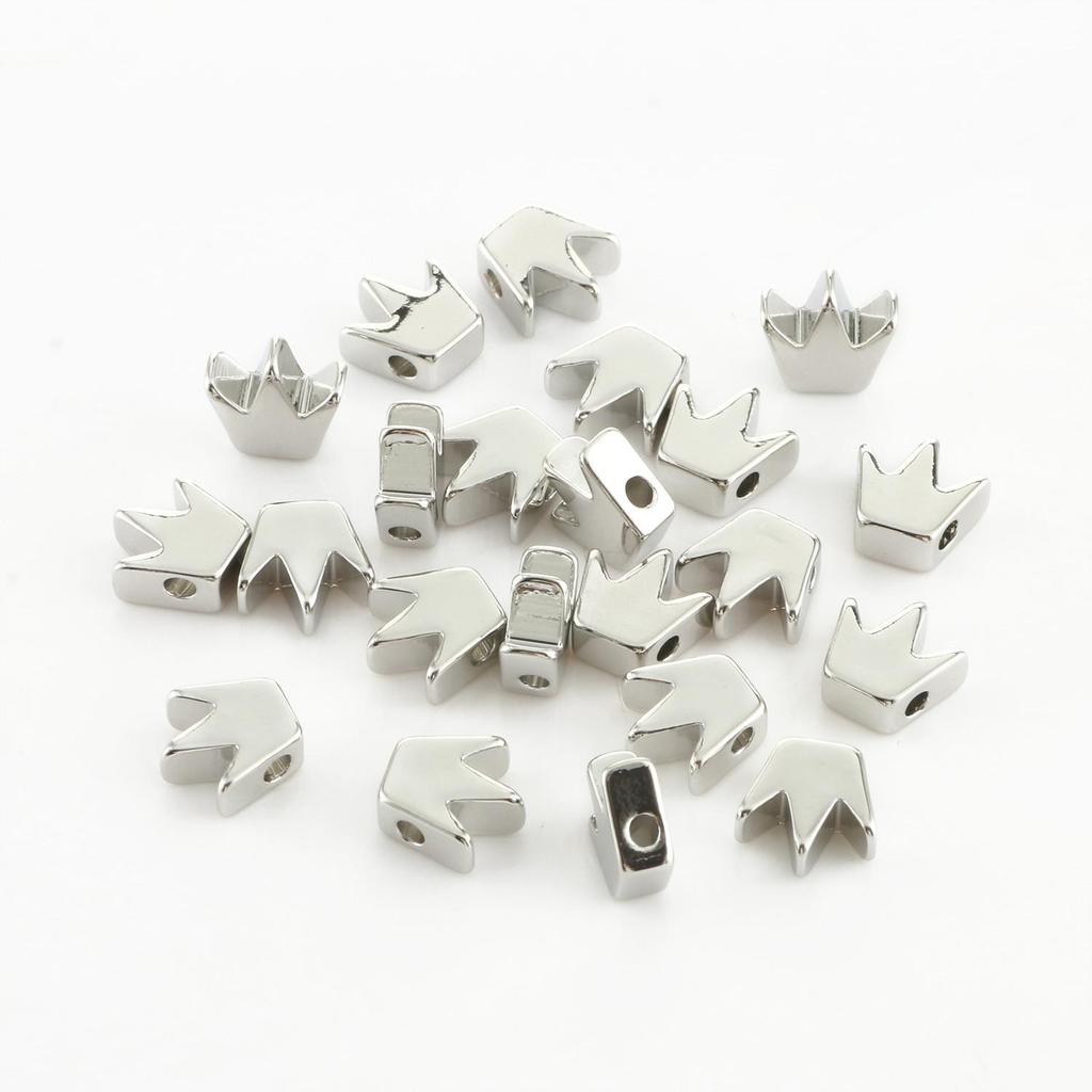 10pcs Copper Beads Charms Cross Heart Star Moon Beads Plated Crafts Color Retention Beads for Jewelry Making Diy Bracelet Necklace