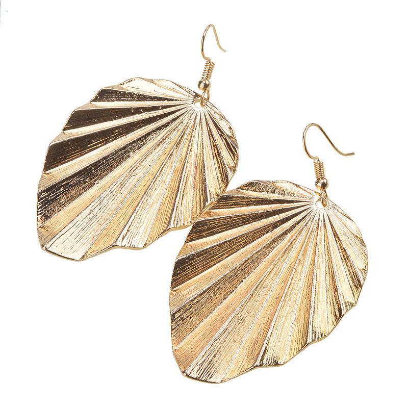 Summer Women Fashion Leaves Styling Earrings Minimalist Vintage High-end Earrings