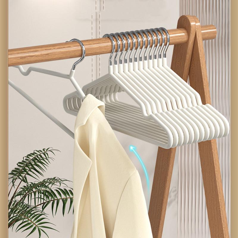 10 pz Appendiabiti Metallici Senza Tracce Antiscivolo Resistenti Robusti Scaffali per Vestiti Articoli per Appendere i Vestiti in Camera da Letto Organizzatore Domestico