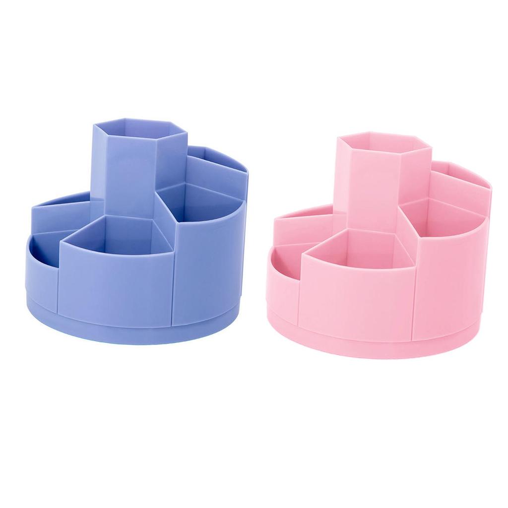 Multi Purpose Pen Holder Dustproof Cosmetic Display Case Organizer 7 Grids Makeup Brush Holder Office Desktop Home