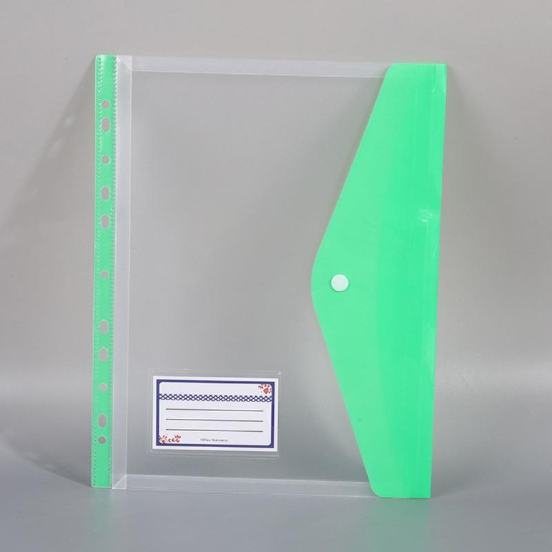 12 Stück A4 Aktenhüllen Klare Dokumententasche Dokumentenmappen mit 11 Löchern Papieraufbewahrungstasche Aktentasche Schulbürobedarf