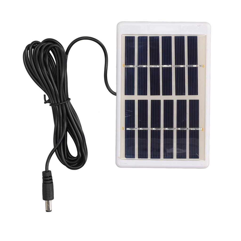 Solar Panel 1.2W 6V 9V Lightweight Portable Polysilicon Crystals DC Interface Solar Charger Panel