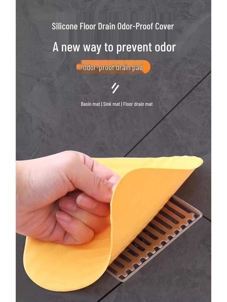 Bathroom Floor Drain Silicone Deodorizer: Odor-Proof, Insect-Proof, and Anti-Backflow Pad