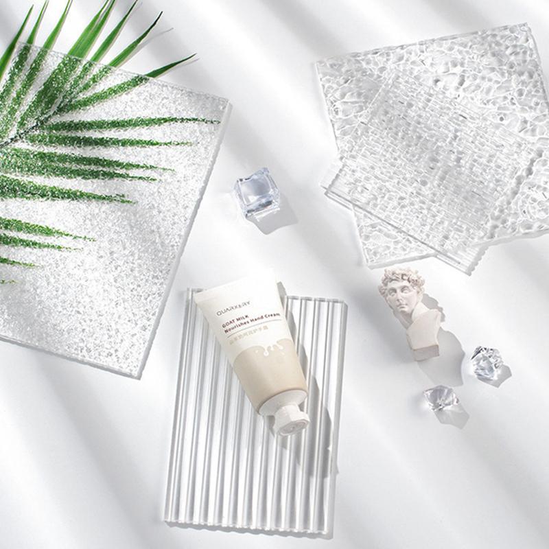 Acrylic Decorative Trays Jewelry Earring Perfume Storage Tray Desktop Holder Dessert Cake Cookie Plate Coffee Mug Display Tray