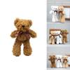 Bear Teddy Sweet Plush With Ribbon Short Fur Stuffed Animal Backpacks For