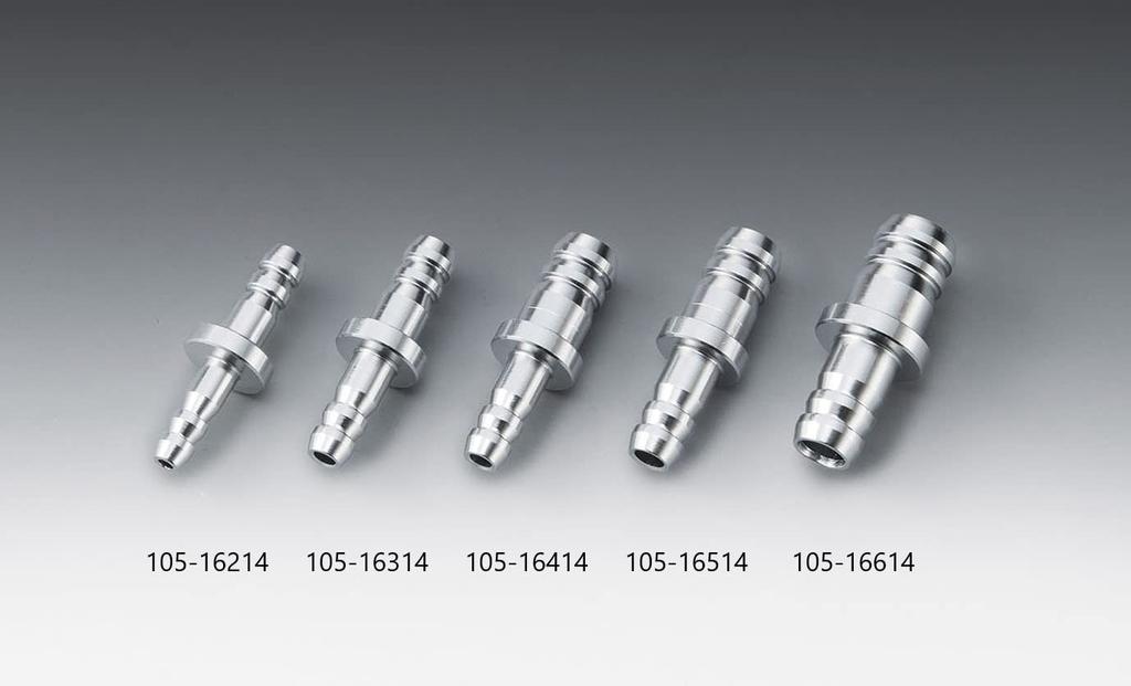 Kijima 105-16314 Motorcycle Parts Hose Conversion Joint 0.2 inch (5 mm) to 0.2 inch (6 mm) Aluminum Anodized Finish Silver