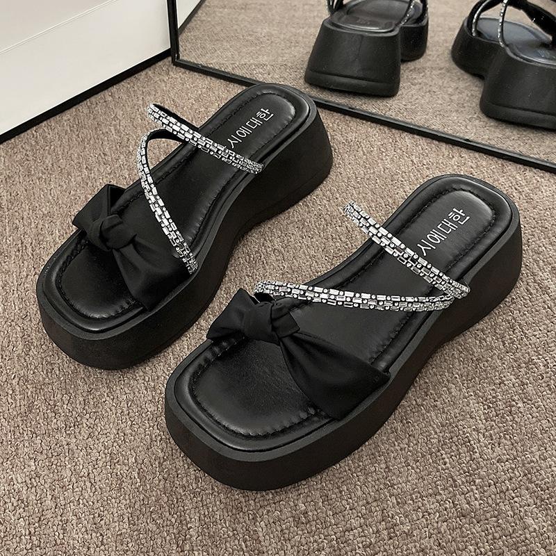 Fashion Beach Shoes House Slippers Platform Slipers Women Slides Sabot Genuine Leather 2025 Women's Genuine Leather Shoes Ladies' Slippe