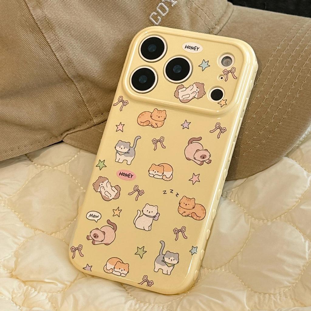 Cartoon Cute Cat Planet Phone Case for iPhone 17 and iPhone 17 Pro Max