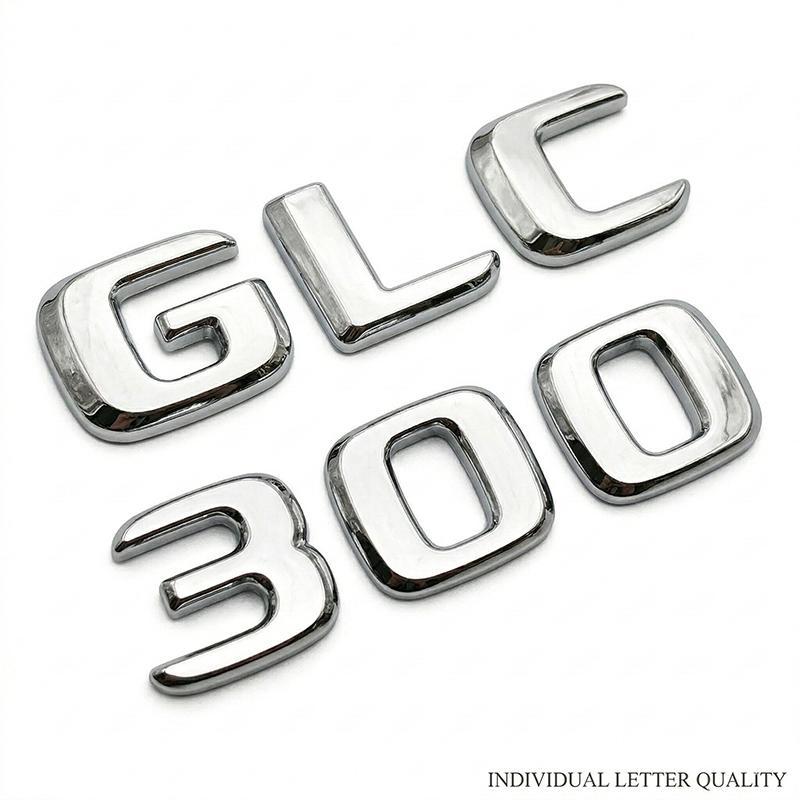 CXEHU1 3D ABS GLC200 GLC260 GLC300 Rear Trunk Letters Emblem Badge Logo Sticker For Mercedes Benz GLC Class Car Styling Accessories
