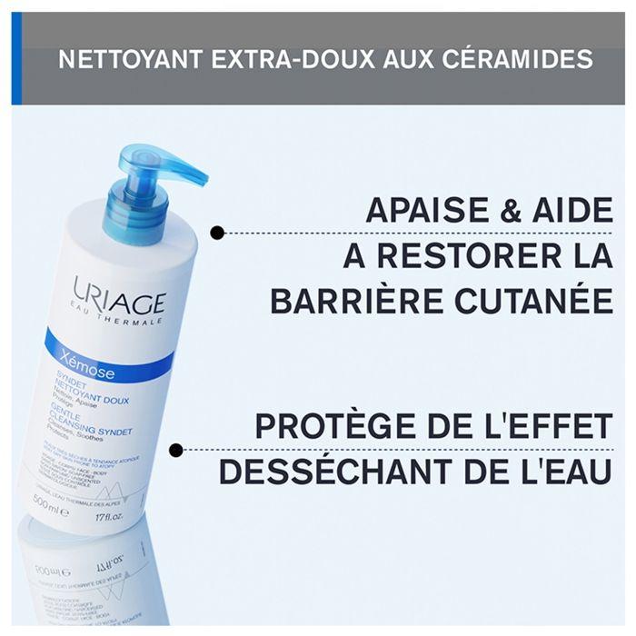Gel-crème nettoyant - Uriage - Xémose - 200ml - Hypoallergénique - Peaux sèches
