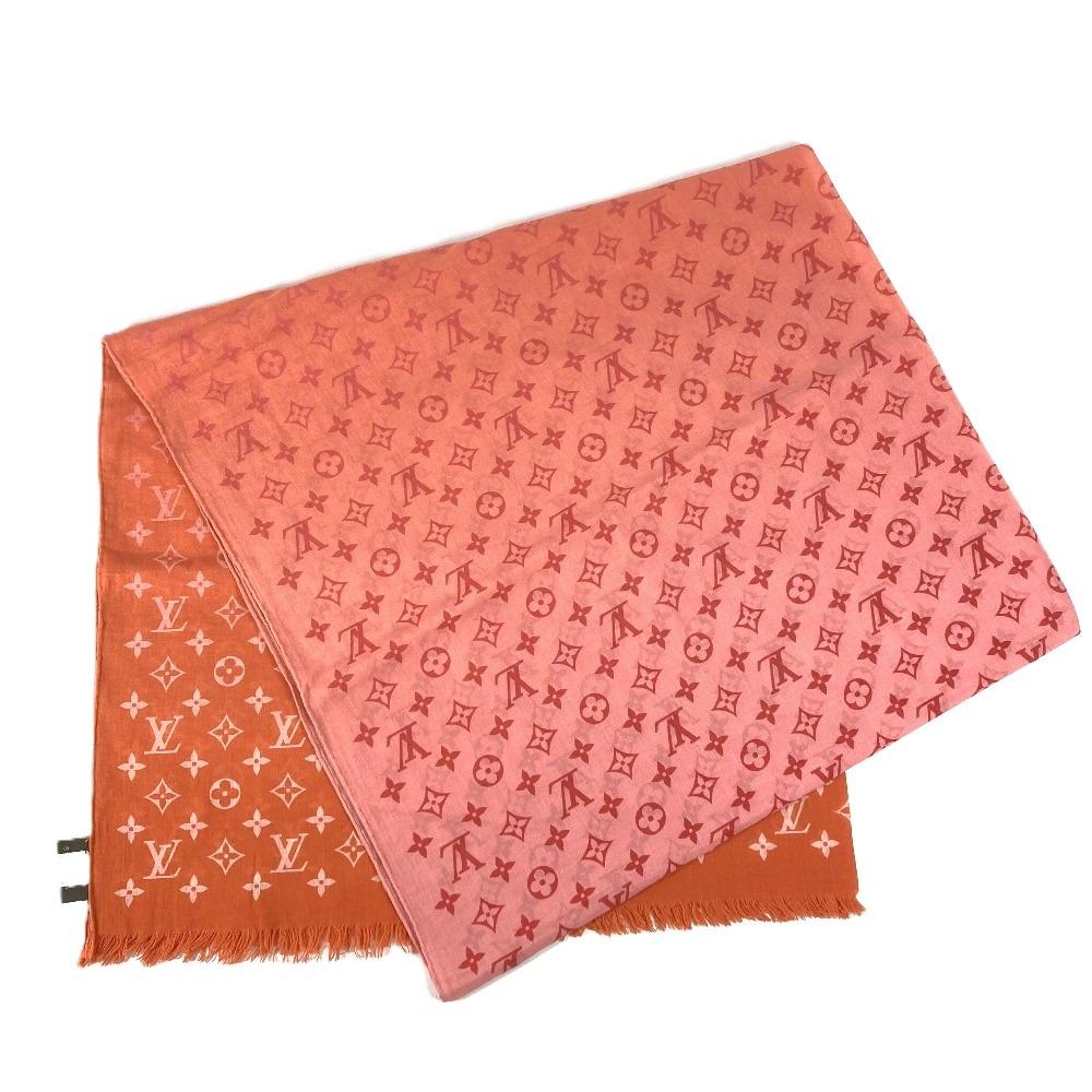 Louis Vuitton M70508 Stole Etor Monogram Sunrise Fringe Scarf, Gradient Shawl