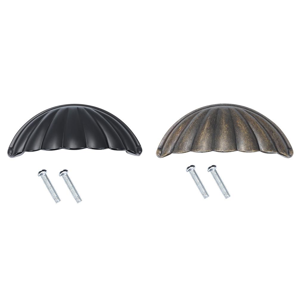 

Kitchen Vintage Wardrobe Cupboard Dresser Door Handles Cabinet Pulls Shell Shape Drawer Knobs