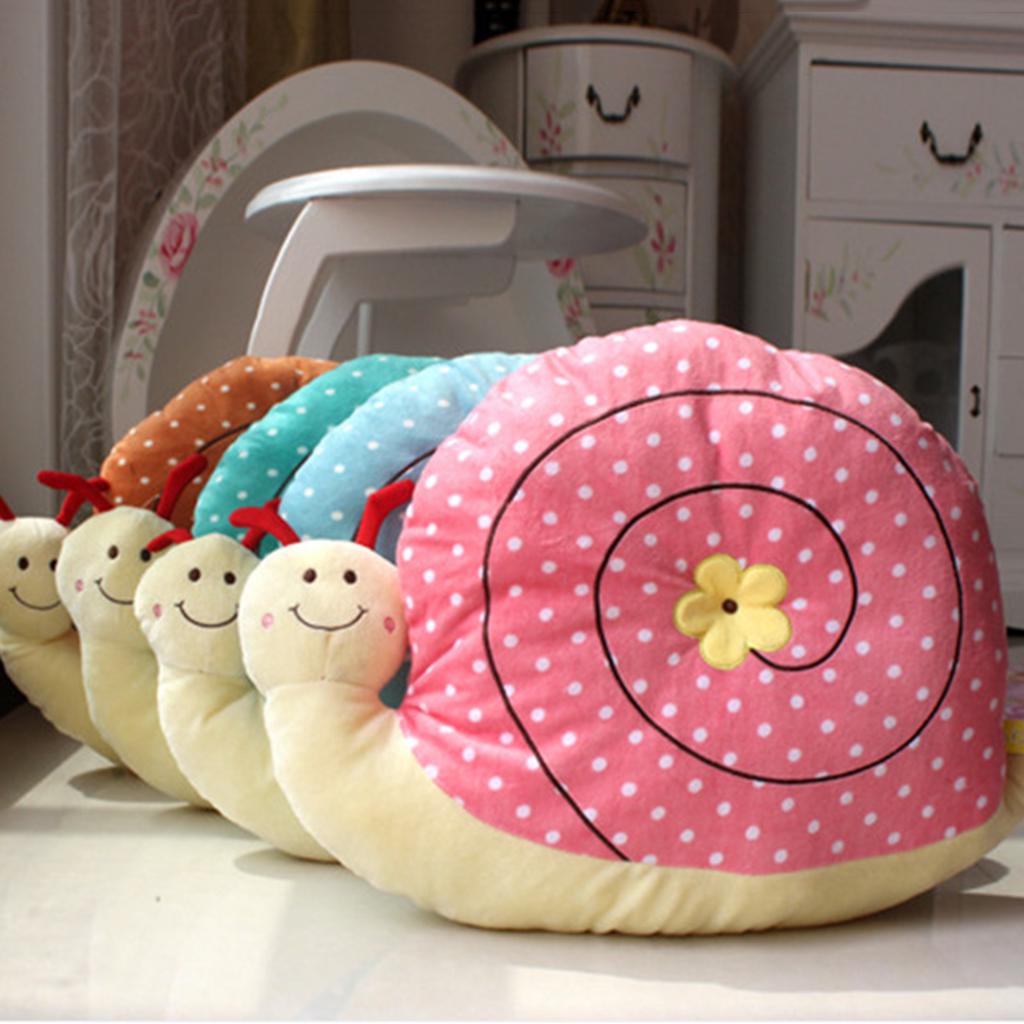 Cute Snail Shape Plush Throw Pillow 