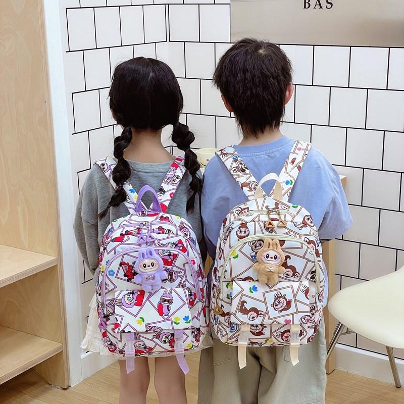 Large Capacity Primary School Schoolbag Cartoon Animation Cute Printed Boys And Girls Backpack Children'S Backpack