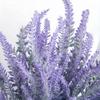 5-Head Flocked Lavender Artificial Flower for Home and Outdoor Decor