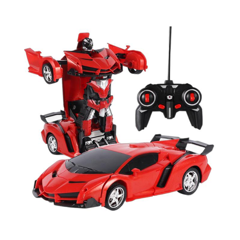 Remote Control Transforming Police Car Robot Toy