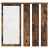Wall Mounted Coat Rack Smoked Oak Finish 84 x 10 x 80 cm