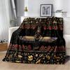 3D Egyptian Pharaoh Oracle Black Cat Printed Blanket Warm Flannel blankets Home bed linings blankets for beds Birthday Gift