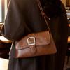 Trend Premium Texture Bag Women's 2 New Baguette Bag Retro Fashion Versatile Shoulder Messenger Women's Bag