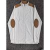 Men's Casual Long Sleeve Coats Youth Men Wrist Embroidery Lapel Collar Zipper Casual Jacket Men